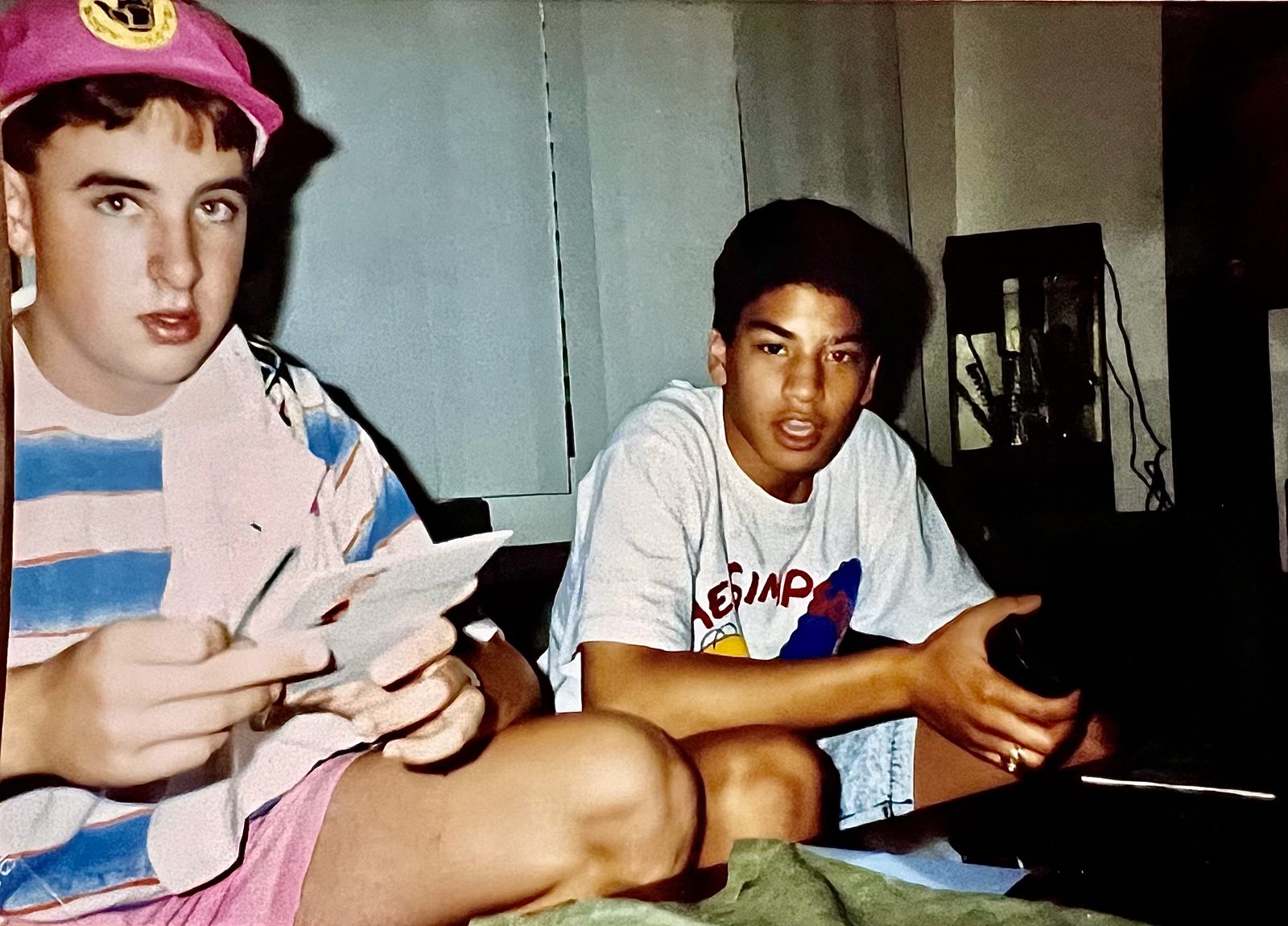 An old snapshot of two teenage friends — the beginning of Backhalf Productions